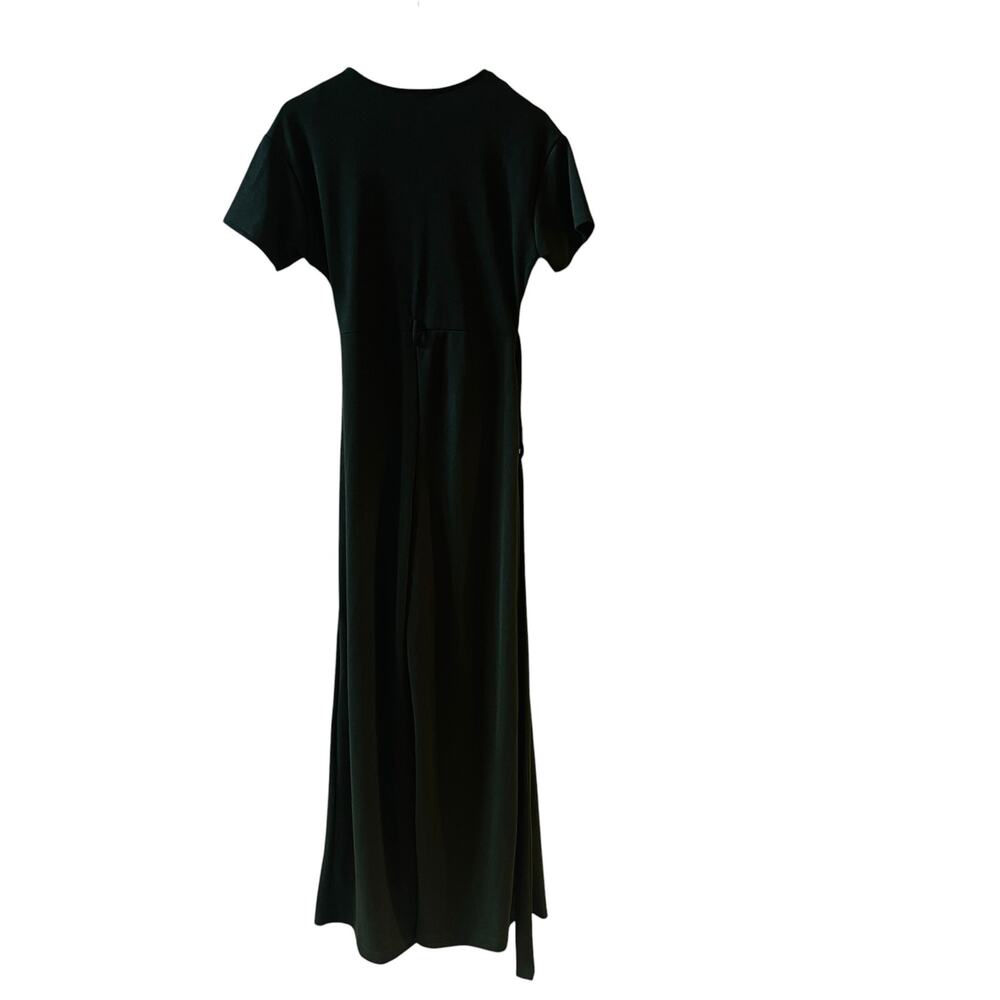Haute Monde Short Sleeve Wide Leg Jumpsuit Size M Medium NWT Green - Picture 2 of 6